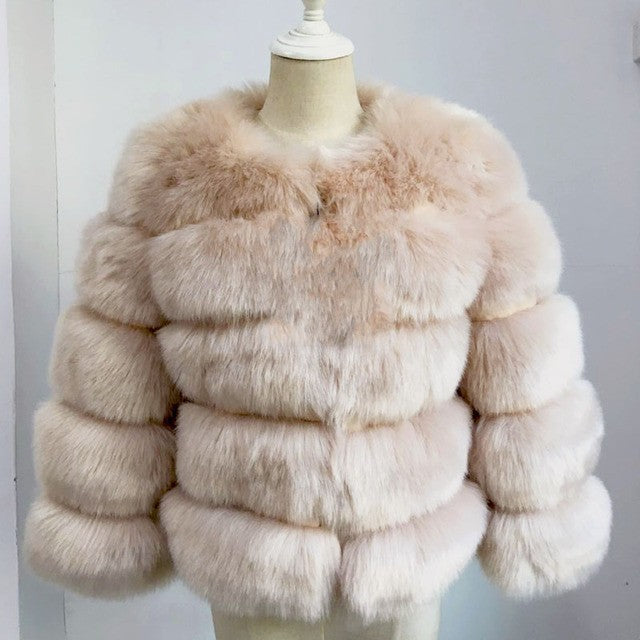 ‘CLOUD’ Faux Fur Coat