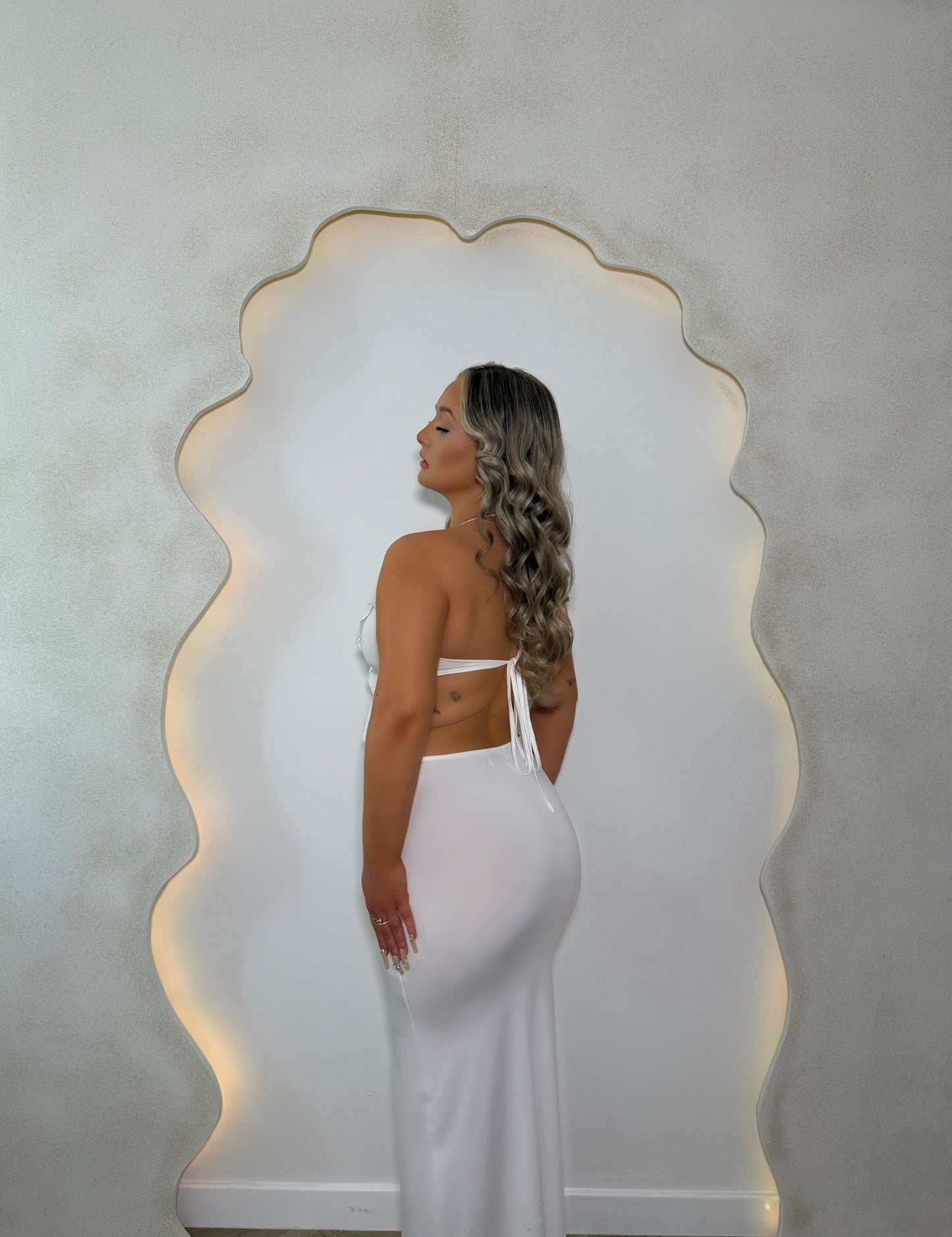 'MILEY' Halter Frill Dress