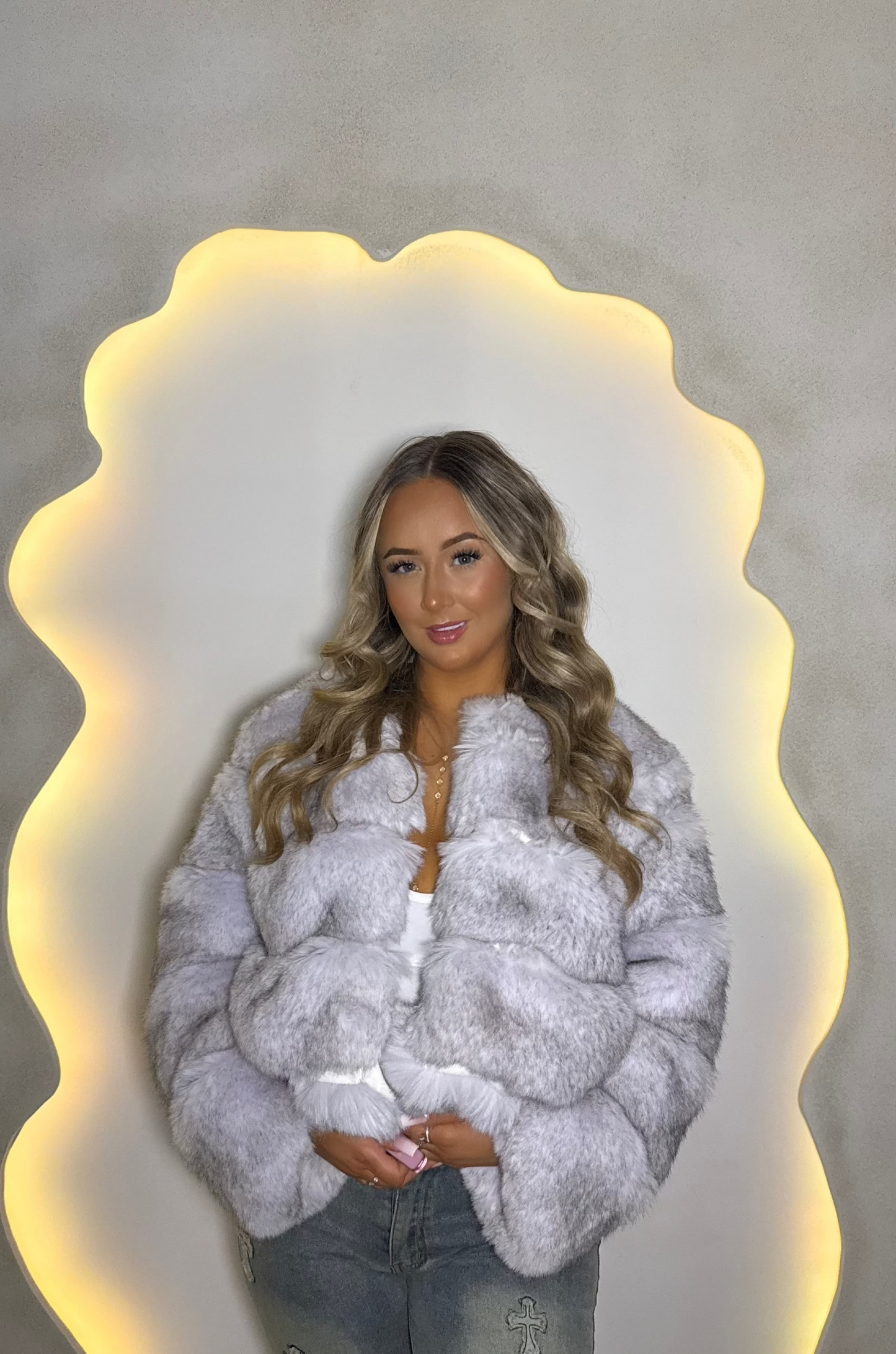 ‘CLOUD’ Faux Fur Coat